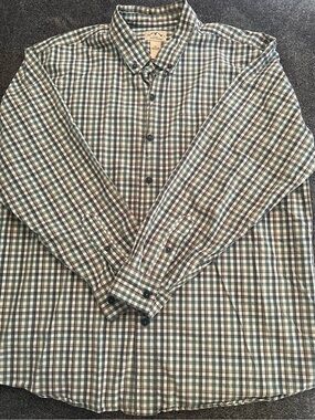 Men’s Blue Mountain Green and Grey Button Down